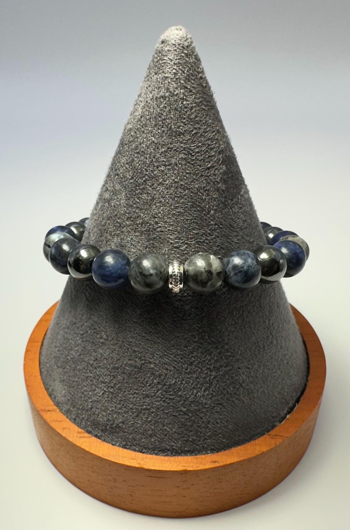 Mercury Retrograde Survival Bracelet - Crystal Healing Zodiac Jewelry - Lapis Lazuli - Labradorite - Hematite