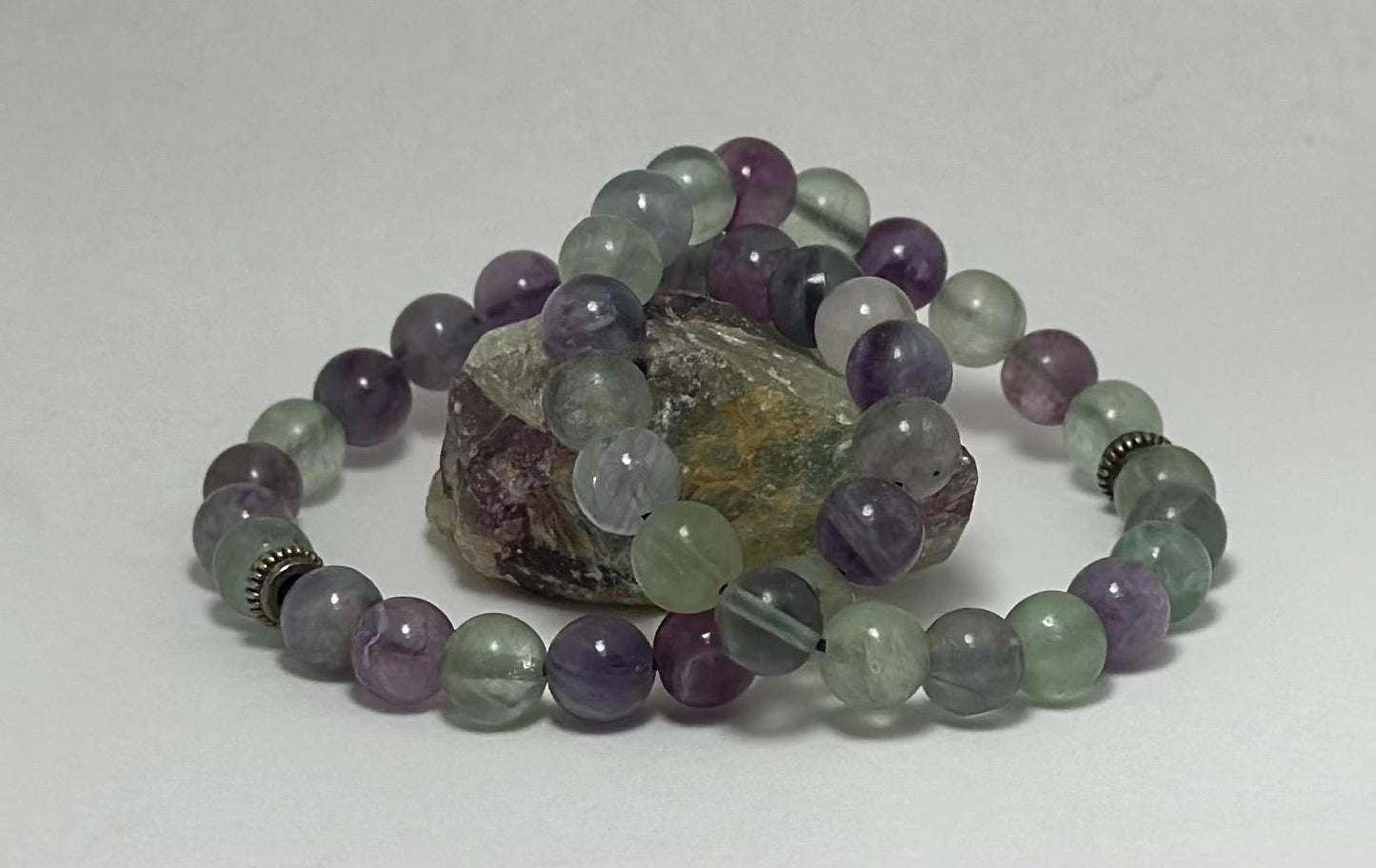 Mystic Prism Bracelet - Rainbow Fluorite - Crystal Healing Jewelry