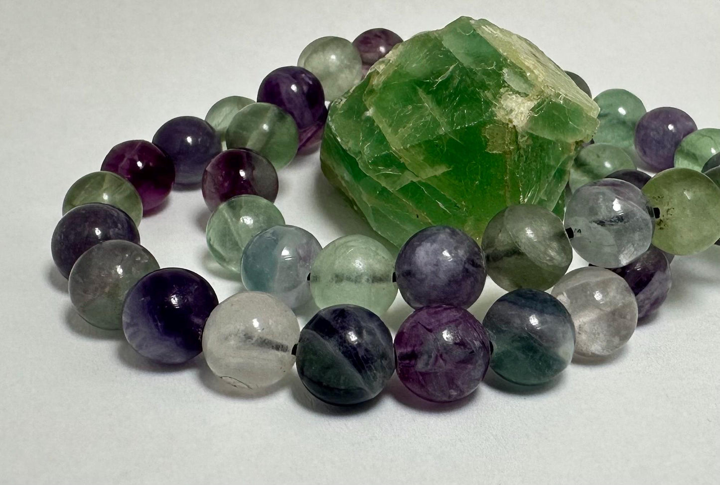 Mystic Prism Bracelet - Rainbow Fluorite - Crystal Healing Jewelry