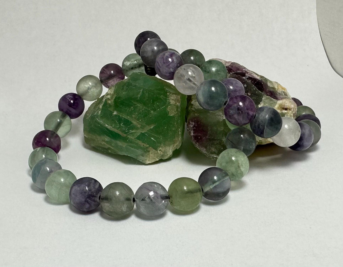 Mystic Prism Bracelet - Rainbow Fluorite - Crystal Healing Jewelry