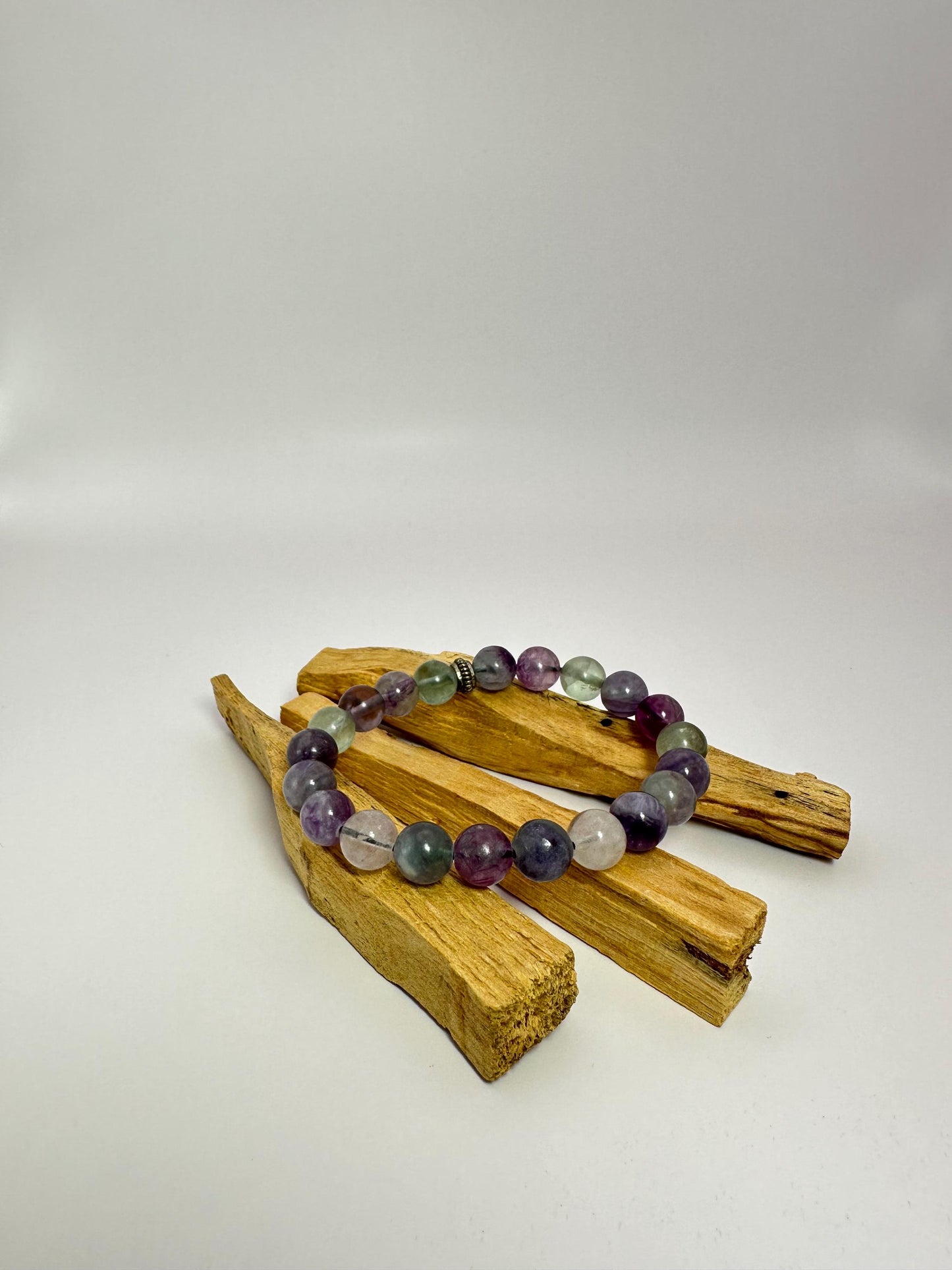 Mystic Prism Bracelet - Rainbow Fluorite - Crystal Healing Jewelry