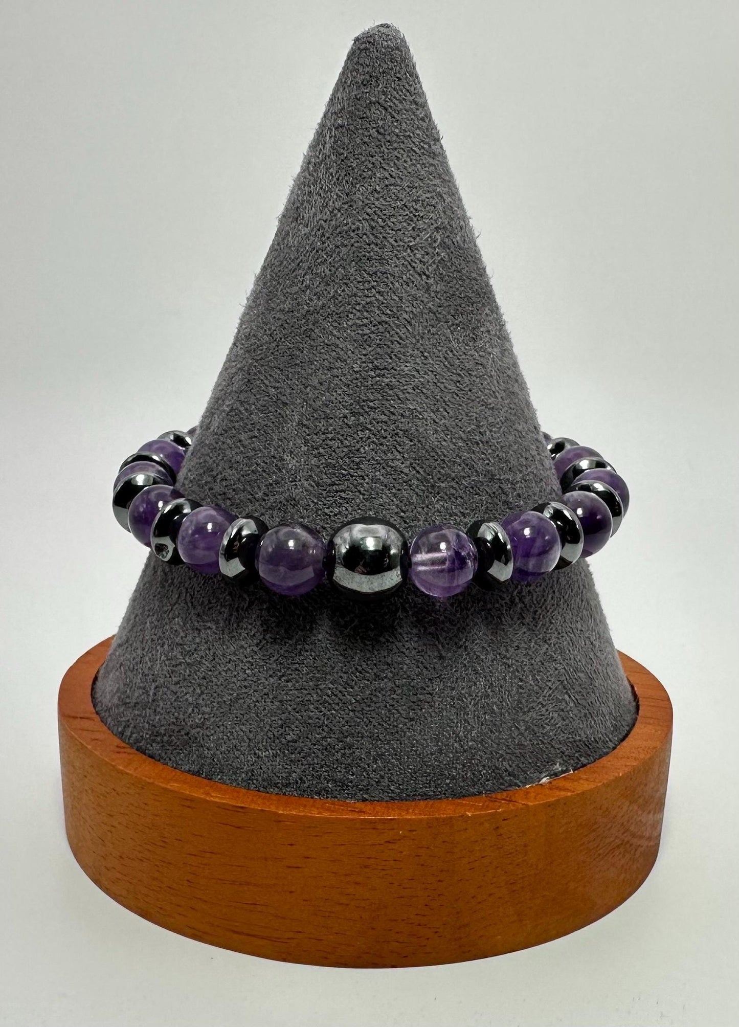 Serenity & Strength Bracelet - Amethyst - Hematite - protection - grounding
