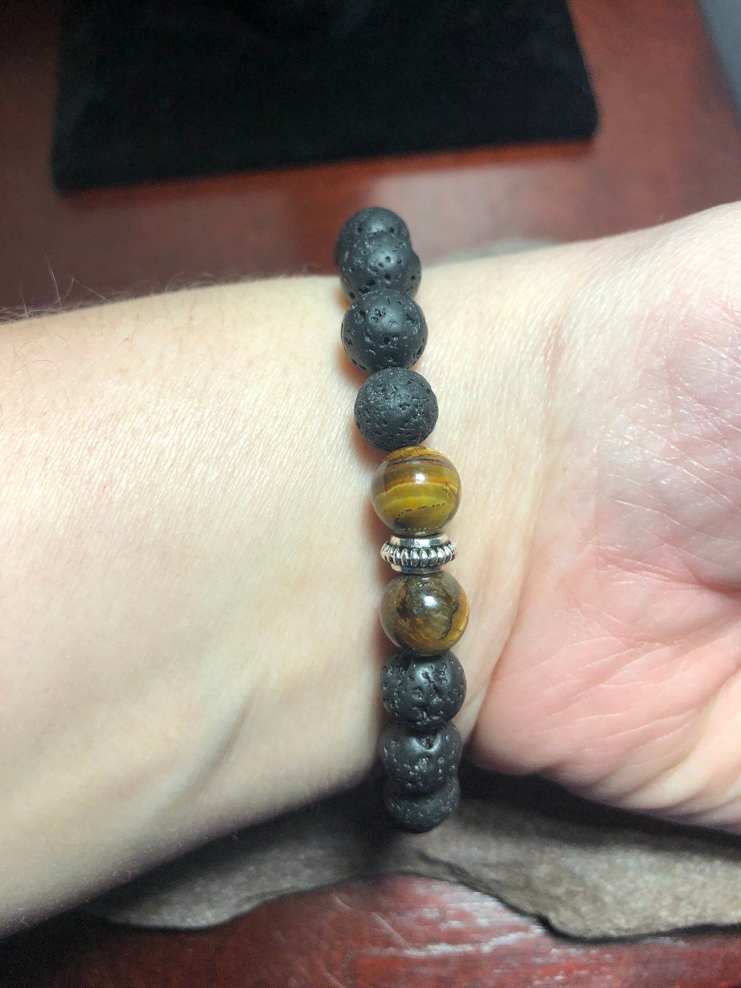 Focus & Clarity Bracelet - Tigers Eye - Hematite - Crystal Healing Jewelry