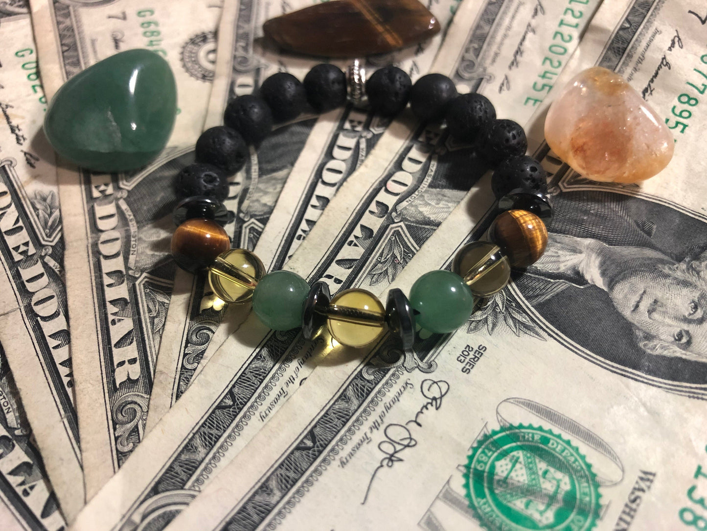 Prosperity & Abundance Bracelet - Attract Wealth, Success & Good Luck, Crystal Healing Jewelry