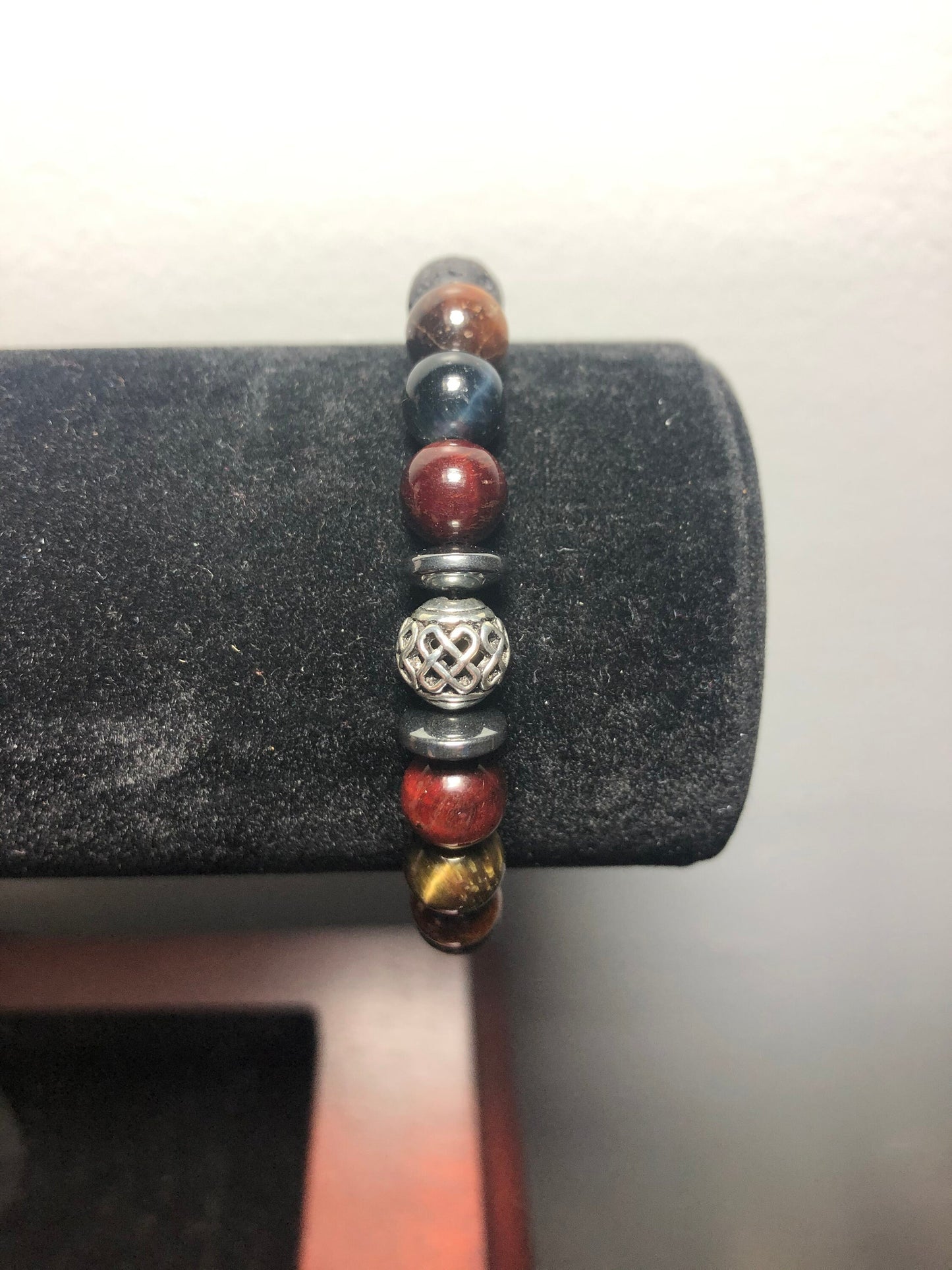 Focus & Clarity Bracelet - Tigers Eye - Hematite - Crystal Healing Jewelry