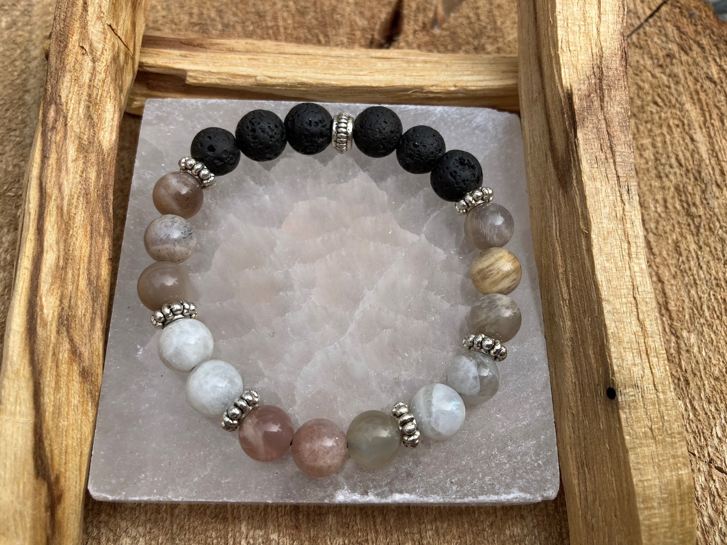 Balance & Harmony Bracelet - Sunstone - Moonstone - Crystal Healing Jewelry