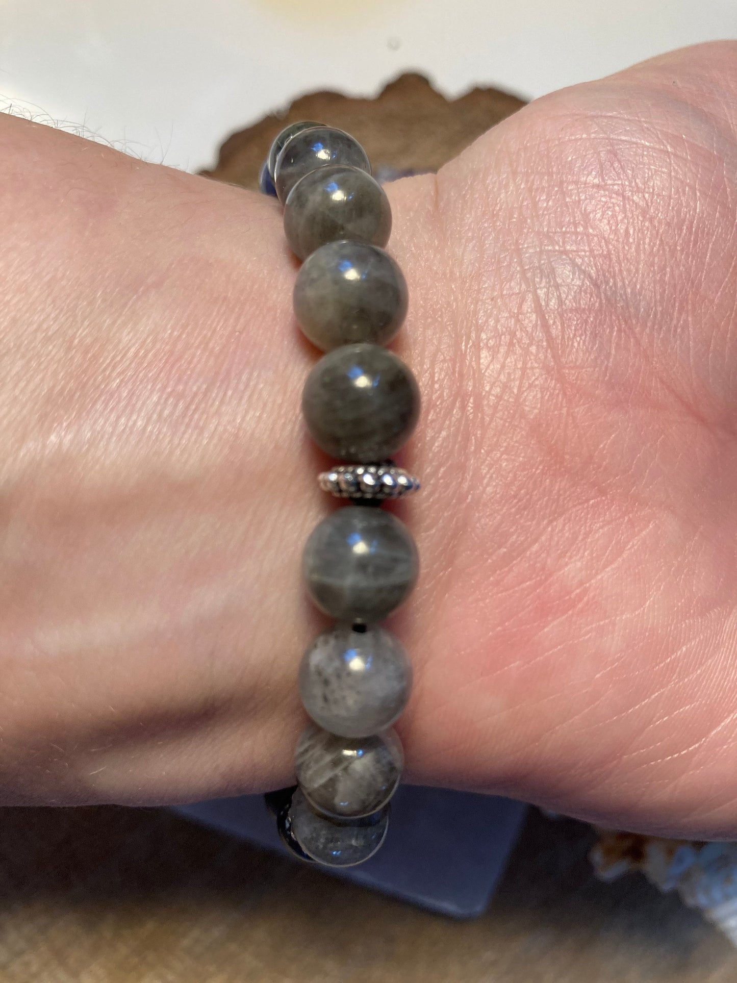 Third eye chakra bracelet - Ajna Crystal healing jewelry - Sodalite -Lapis Lazuli - Dumortierite - Labradorite