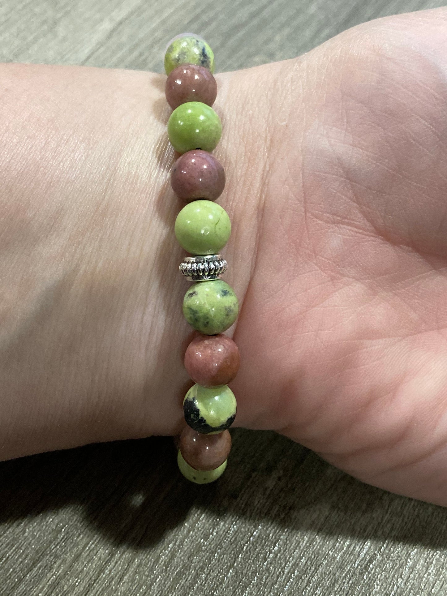 Heart Chakra Bracelet - Anahata - Crystal Healing Jewelry - Rose Quartz - Green Aventurine - Rhodonite - Chrysoprase