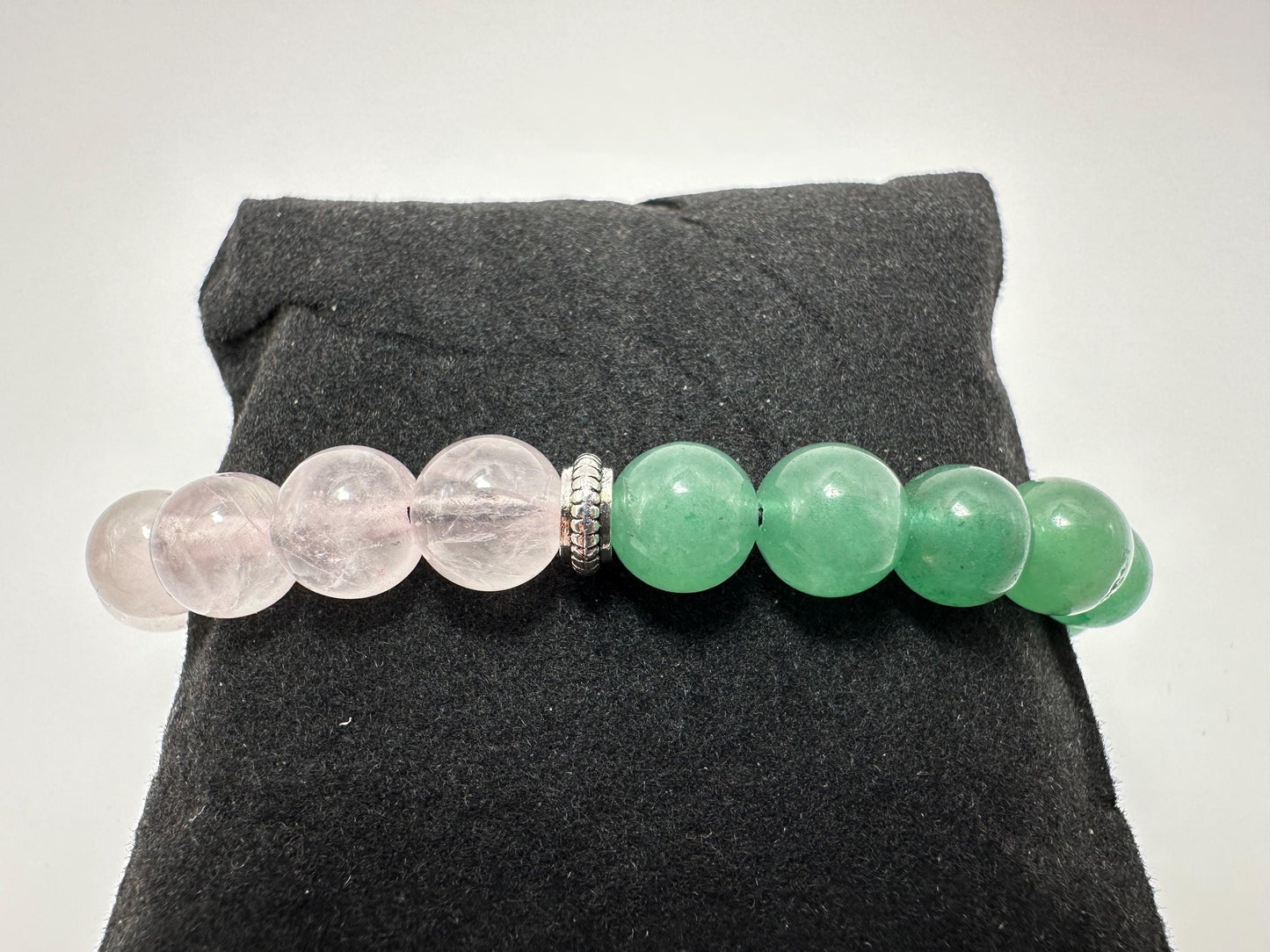 Heart & Harmony Bracelet - Rose Quartz - Green Aventurine - Heart Anahata Chakra - Crystal Healing Jewelry