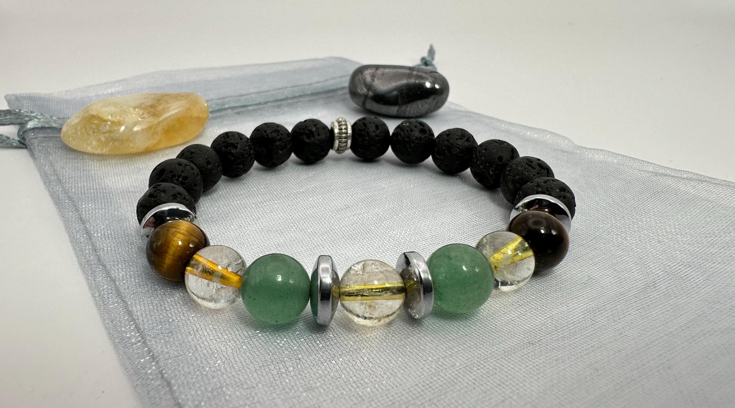 Prosperity & Abundance Bracelet - Attract Wealth, Success & Good Luck, Crystal Healing Jewelry