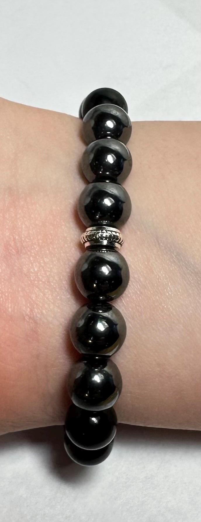 Children's Bully Barrier Bracelet - Hematite - Red Tigers Eye - Obsidian - Protection - Confidence