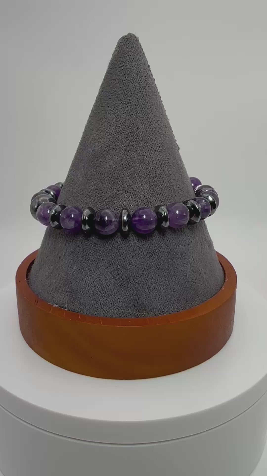 Serenity & Strength Bracelet - Amethyst - Hematite - protection - grounding video