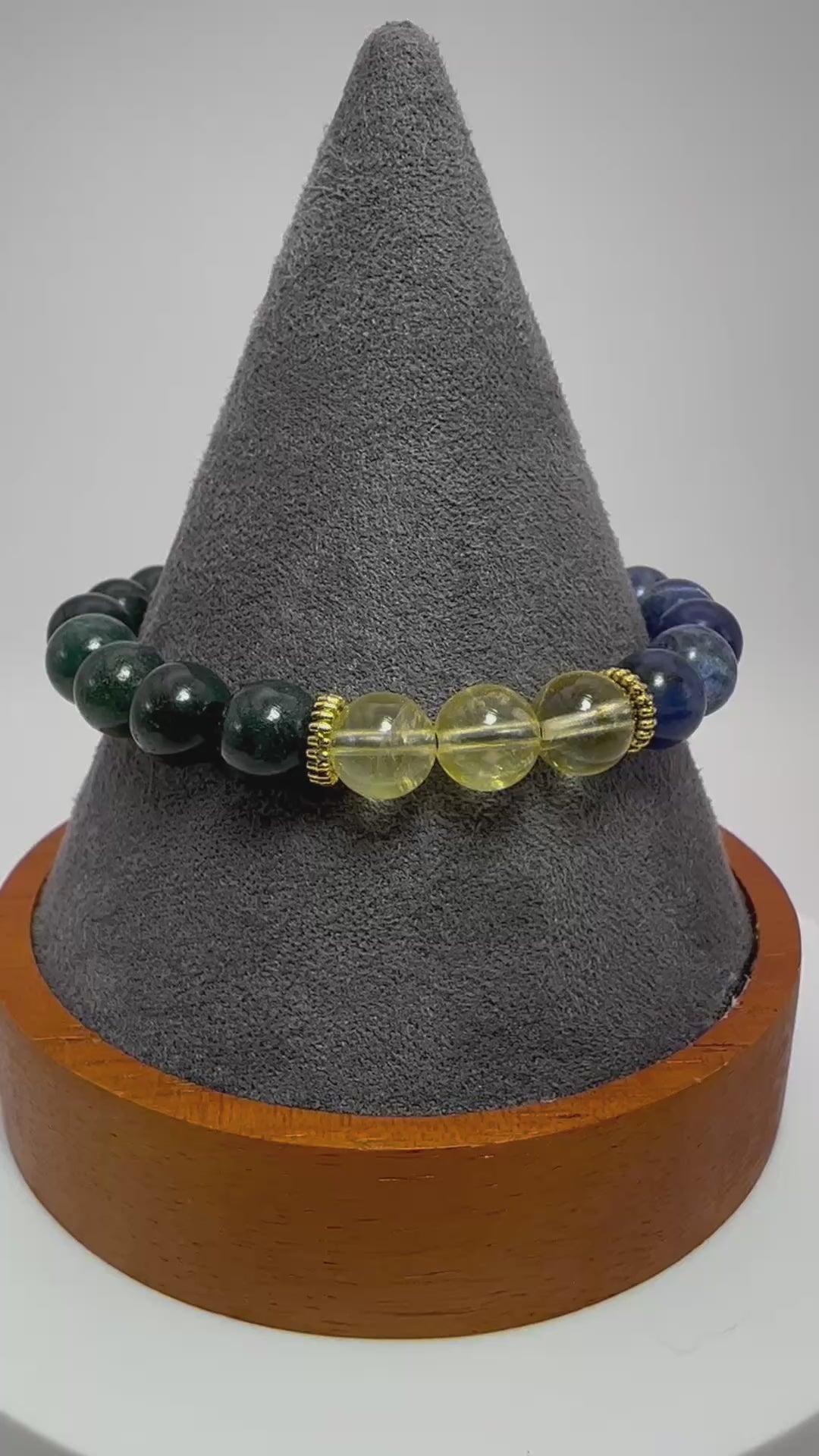 Diabetes Support Bracelet - Crystal Healing Jewelry - Bloodstone - Citrine - Sodalite video