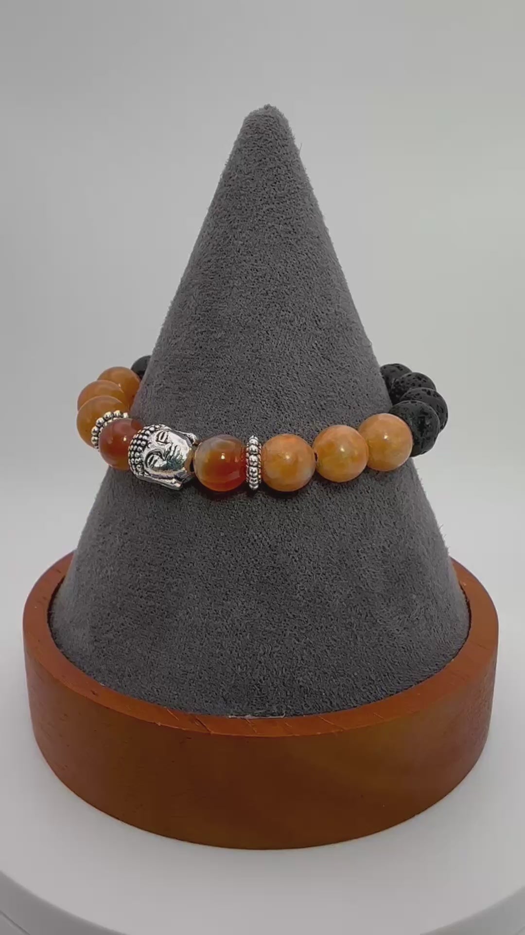 Sacral Chakra Svadhisthana bracelet - carnelian - orange calcite - aventurine - sunstone Video